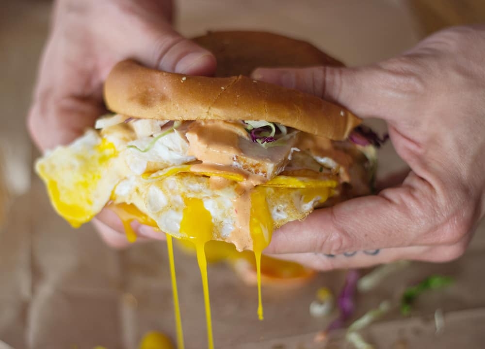 Slapfish - Albacore breakfast sandwich